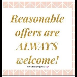 Please feel free to make a reasonable offer. Gift with every purchase.